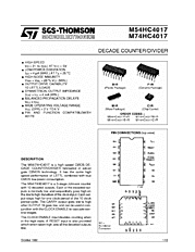 DataSheet M74HC4017 pdf